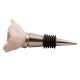Baby Pink Rose Flower Ceramic Wine Stopper 